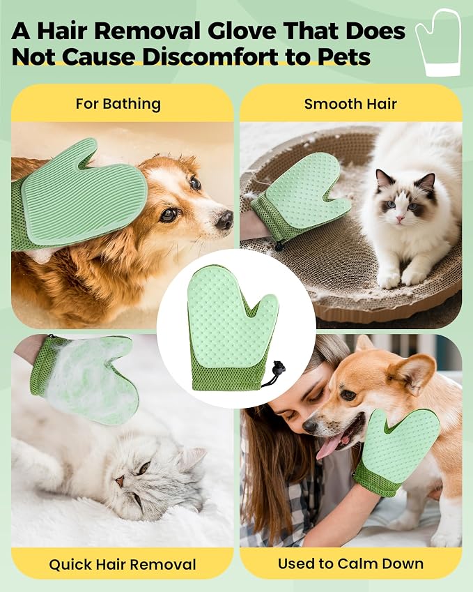 Carpet Rake for Pet Hair Removal Tool - 4 in 1 Pet Hair Remover Kit for Dog Cat - Image 6