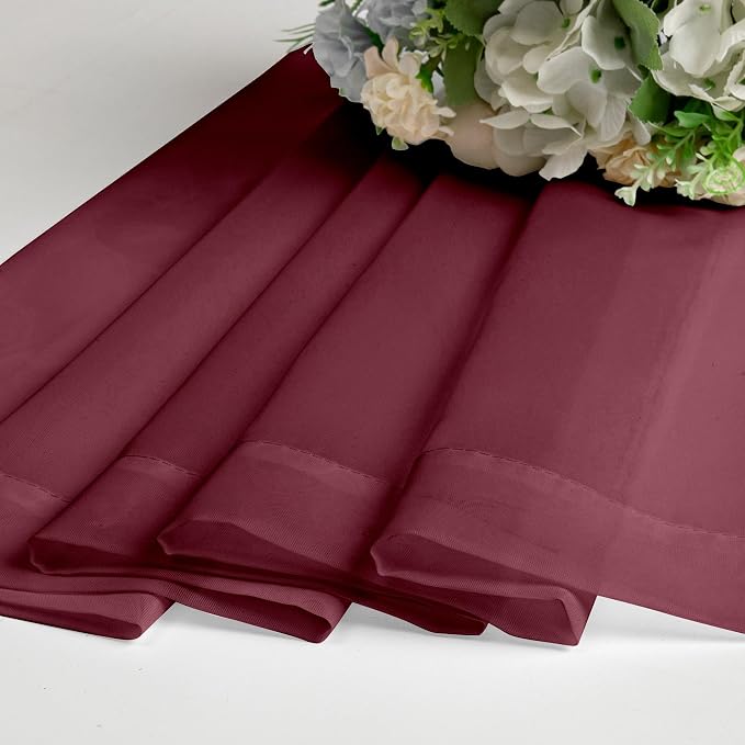 Chyhomenyc Sheer Valances for Windows 2 Pack, 42W x 14L inches Small Window - Image 7