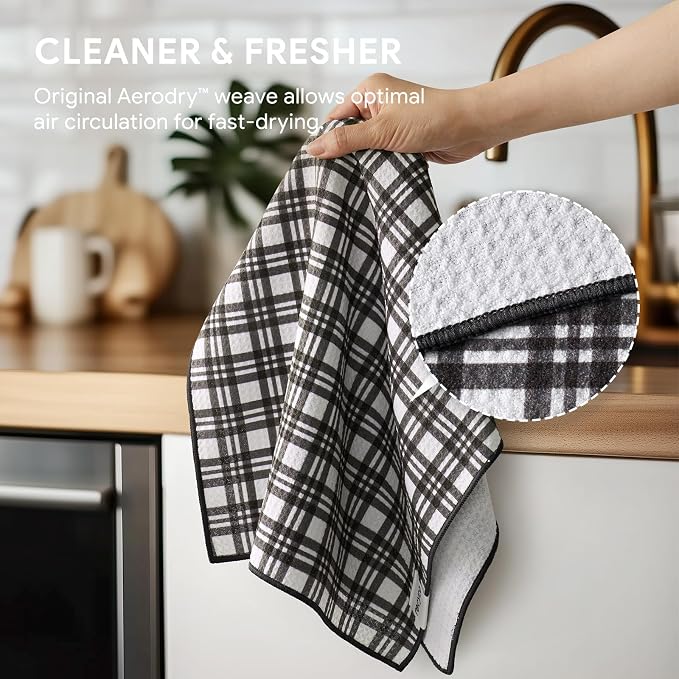 RECYCO Waffle Kitchen Towel Set of 2 - Image 5
