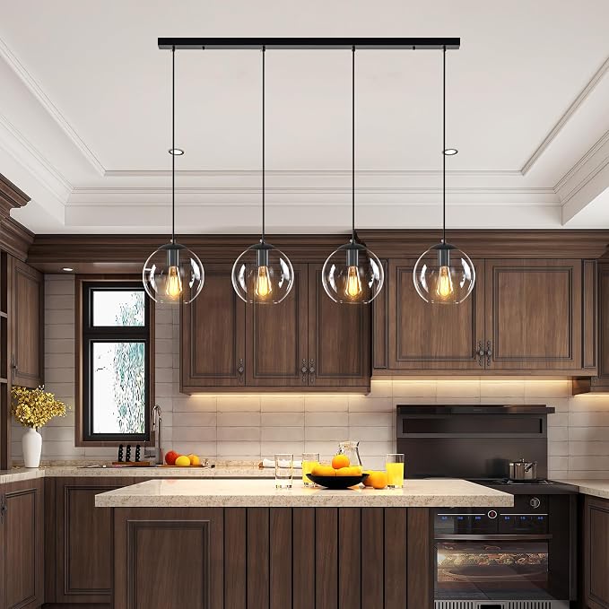 Globe Pendant Light, Modern Hanging Lighting Fixture, Classic Cluster Chandelier - Image 6