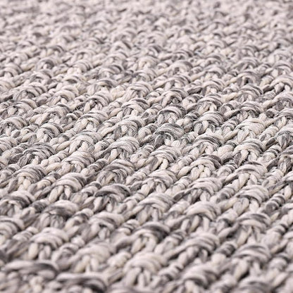 Easy Jute Rug 4x6 Indoor Outdoor Natural Rugs Solid Fiber Rug Woven Area Rug Boho Easy Clean Inside Carpet for Living Room Bedroom Dining Room Hallway or Outdoor Patio Porch (4 X 6 Silver)