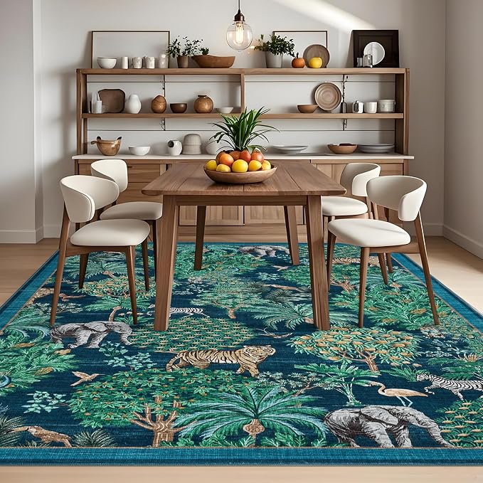 GarveeHome Jungle Rug 10x13 Washable Area Rugs - Image 3