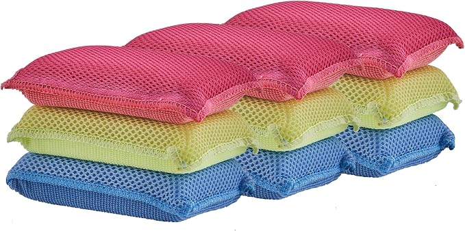 Microfiber Sponges for Dishes Kitchen Sponges Non-Scratch Sponge Dish Scrubber by Superio