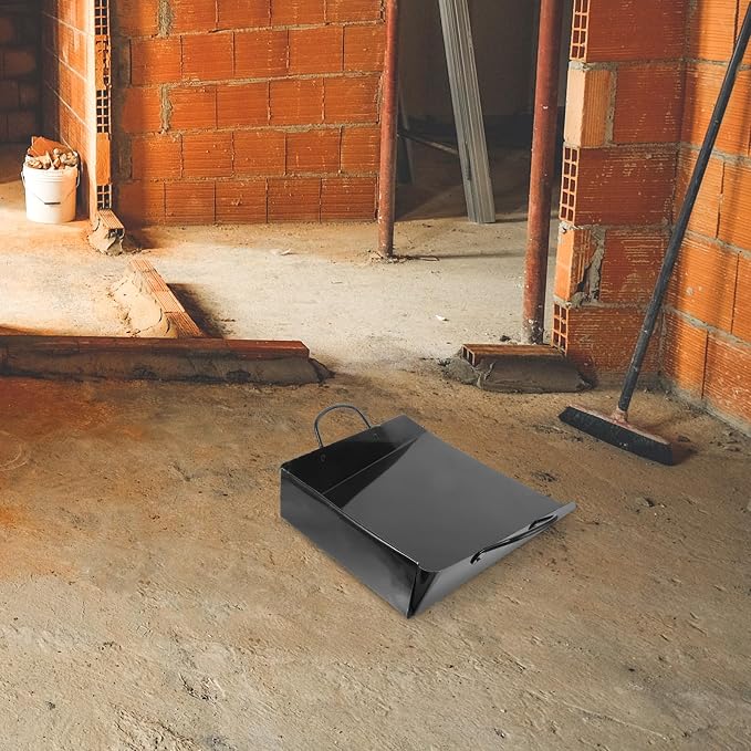 Healifty Handheld Dustpan with Handle Large Metal Dust Pan - Image 6