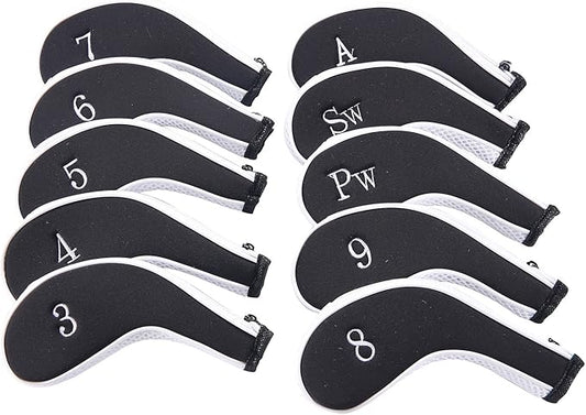 Sword &Shield sports Neoprene Zipper Golf Club Iron Head Covers Iron Covers by Unknown