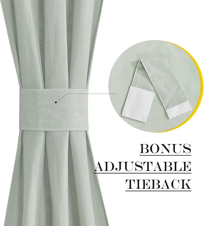 NICETOWN Linen Door Curtain - Image 2