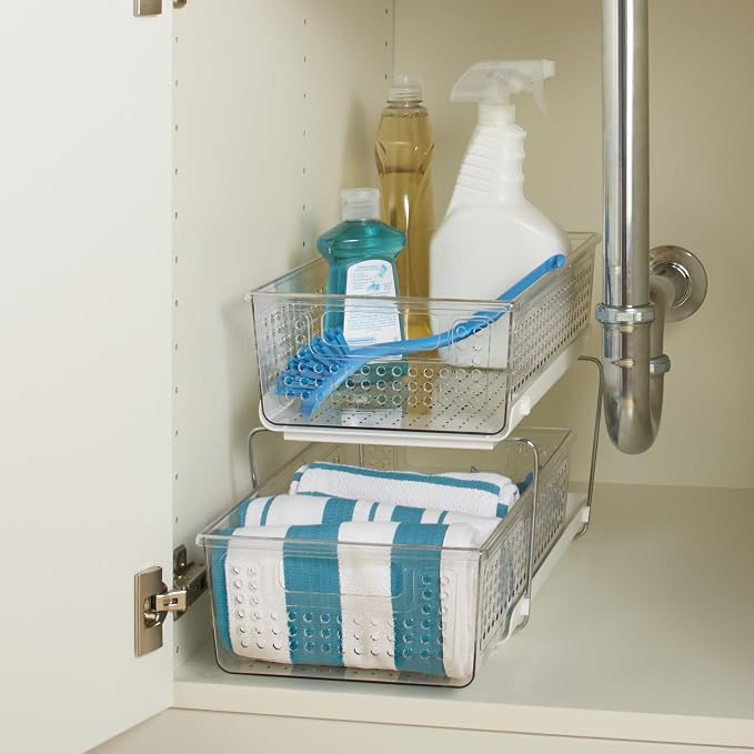 madesmart 2 Tier Organizer, Under Cabinet Storage - Image 2