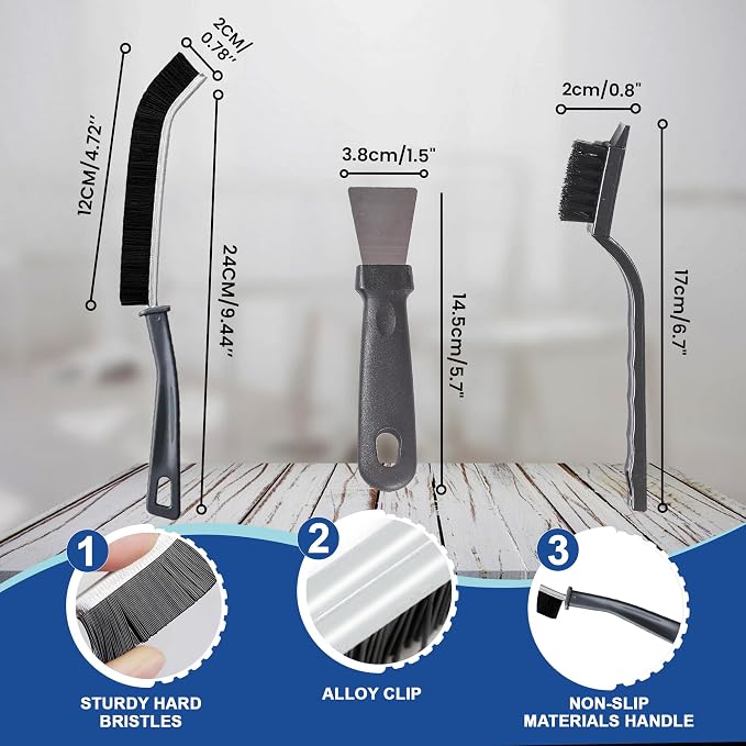 7Pcs Crevice Cleaning Brush, Toilet Brush, Used in Narrow Corner Tight Spaces - Image 2
