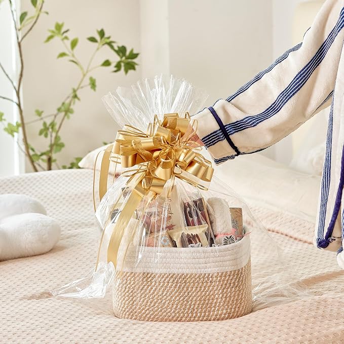 Small Cotton Rope Basket – Storage Bin - Image 3