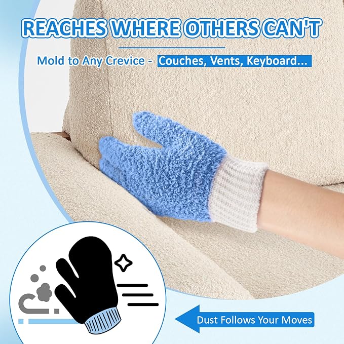MIG4U Microfiber Dusting Gloves House Cleaning Glove - Image 6