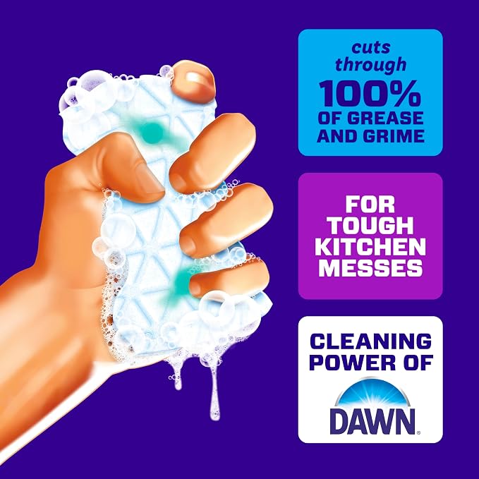 Mr. Clean Magic Eraser Foaming Sponge, Kitchen Grease Eraser, Dawn Cleaning - Image 3