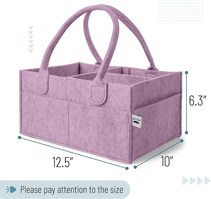 Mr. Pen- Baby Diaper Caddy Organizer, Orchid Mist, Baby Caddy Organizer - Image 2