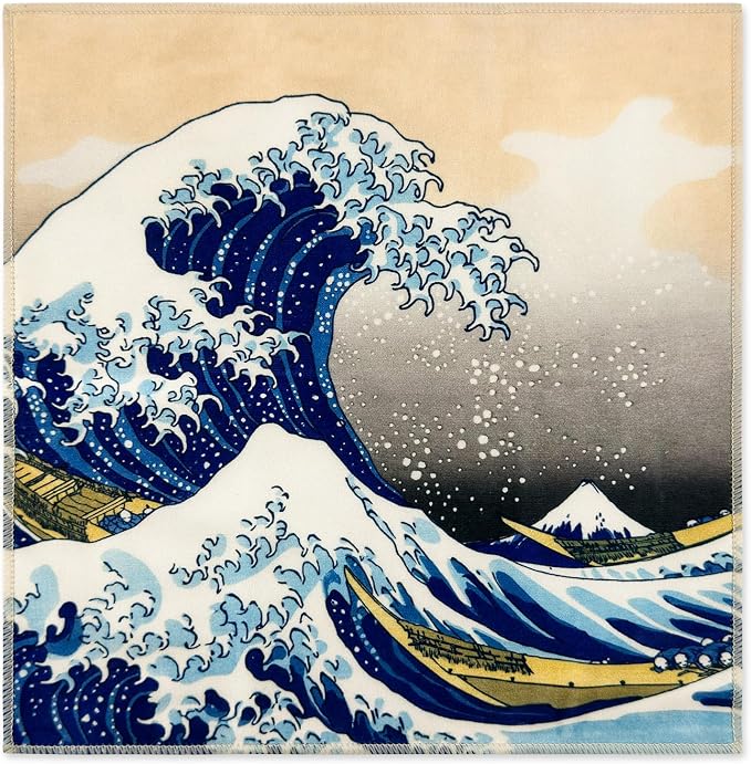 Large Microfiber Cleaning Cloths – Classic Art “The Great Wave Off Kanagawa” - Image 3