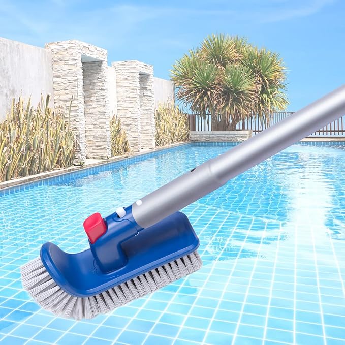 Sepetrel Pool Brush Head for Cleaning Walls, Steps & Corners, Rotatable Hand - Image 7