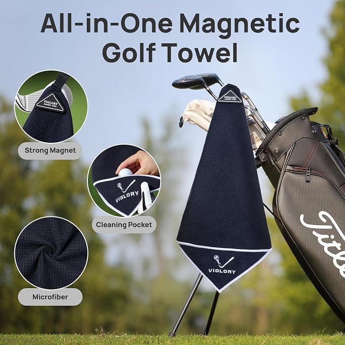 Magnetic Golf Towel for Bag 18" x 18" - Image 2