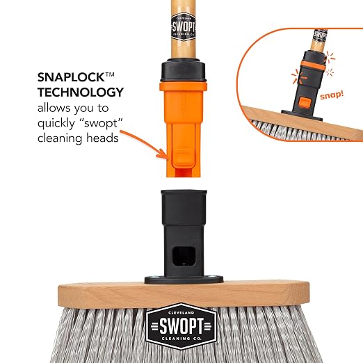 SWOPT Premium Smooth Surface Straight Broom Head — Cleaning Head Interchangeable - Image 10
