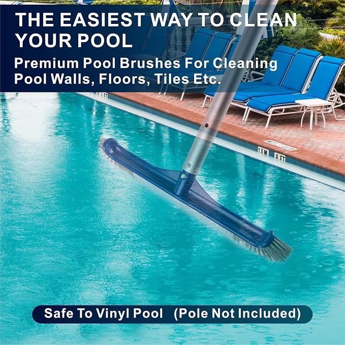 POOLAZA Pool Brush, 17.5'' Pool Brush Head - Image 6