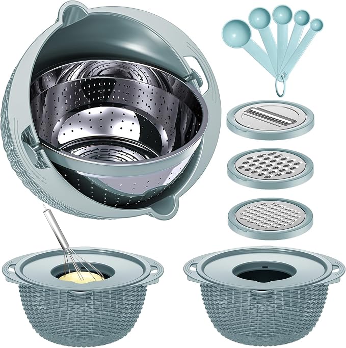 4-1 Strainer Bowl with Lid Set by Balavina