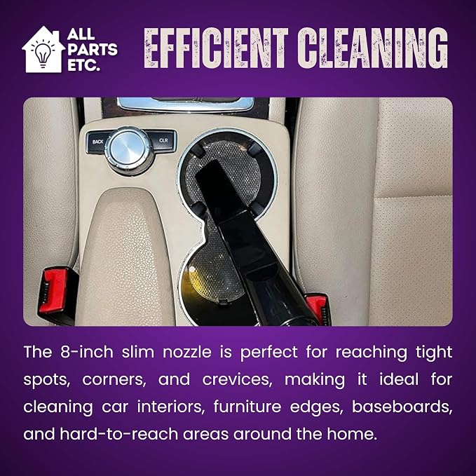 2-Pack Crevice Tool for Vacuum Cleaner, 1.25” Wet/Dry Vacuum Attachment - Image 6
