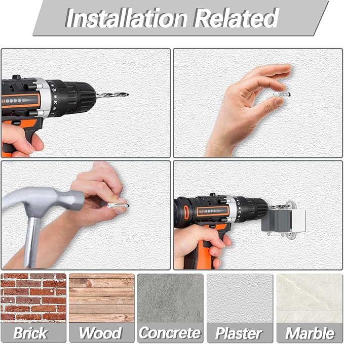 3-H Broom Holder Wall Mount 12 Pack, Mop and Broom Holder Wall Mount - Image 6