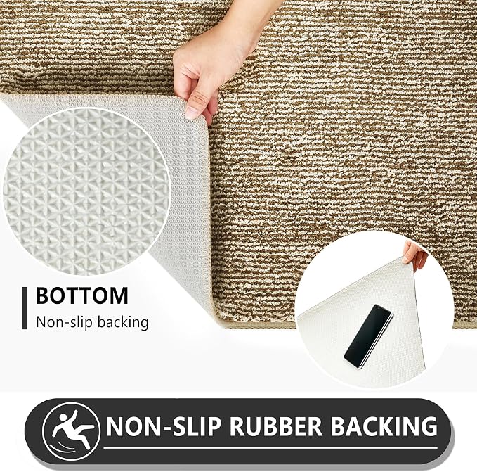 REFETONE Indoor Doormat, Front Door Mat 32"x48" Absorbent Rubber Backing Non - Image 5