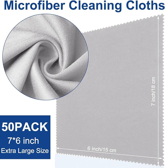 Frienda 12 Pack Large Microfiber Glass Cleaning Cloths 12 x 12 Inch Oversized - Image 2