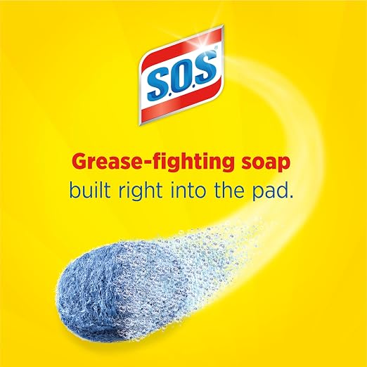 S.O.S Steel Wool Soap Pads, Lemon Fresh - Image 2