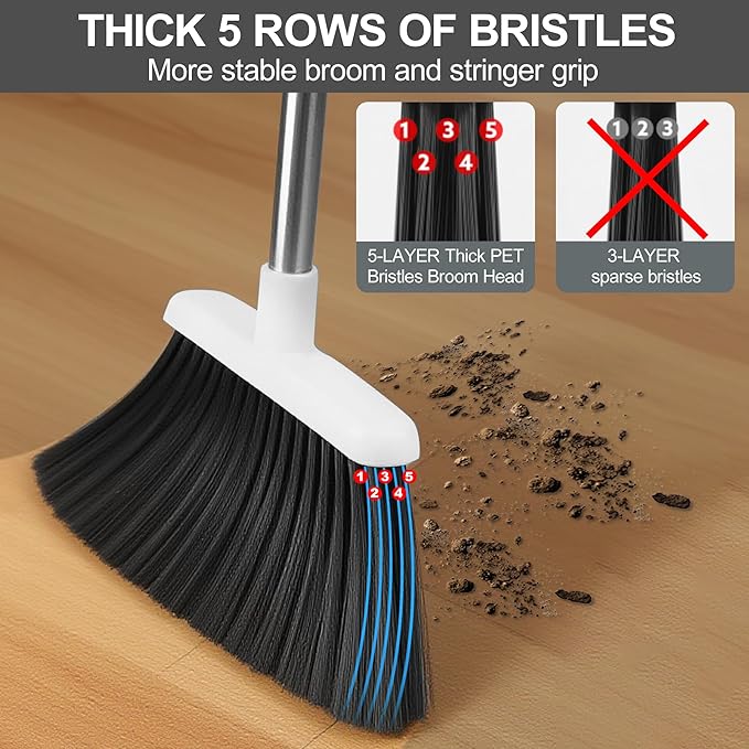 Broom and Dustpan Set, Broom Dustpan Combo Set - Image 3