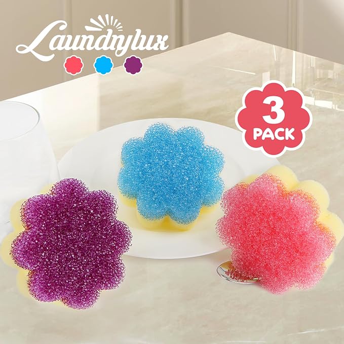 Scrub Sponge, Dual-Sided Temperature-Responsive Scrubber - Image 2