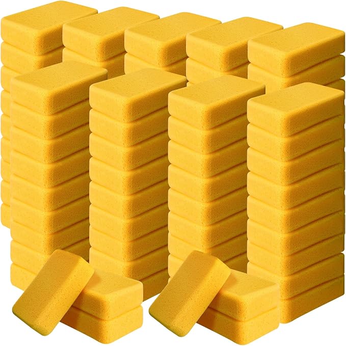 Tioncy 84 Pcs Large Sponges Bulk 7.5 x 5.5 x 1.9 Inch Grouting Car Wash Foam by Tioncy