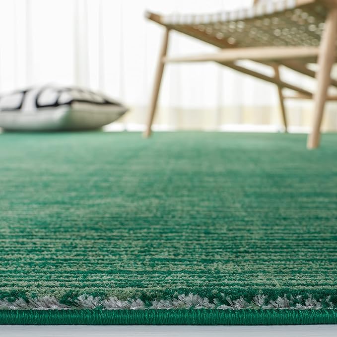 SAFAVIEH Area Rug 3x5 - Vision Collection - Dark Green, Modern Ombre Design, Non-Shedding & Easy to Clean, Ideal for Foyer, Entryway, Bedroom, Accent Space (VSN606Y)