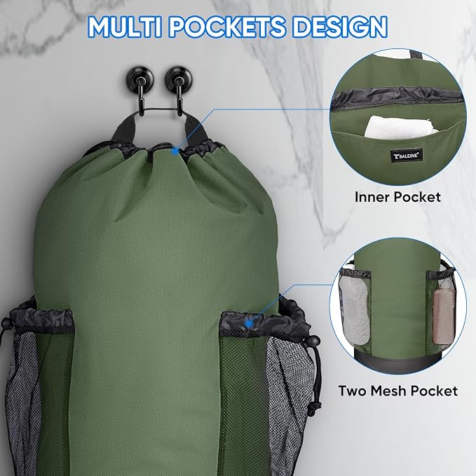 BALEINE 120L Laundry Bag Backpack, 900D Oxford Fabric Large Travel Laundry Bags - Image 3