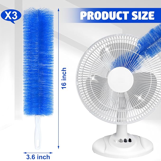 Fan Cleaner Brush Bendable Fans Duster Reusable Dust Remover Plastic Dust - Image 2