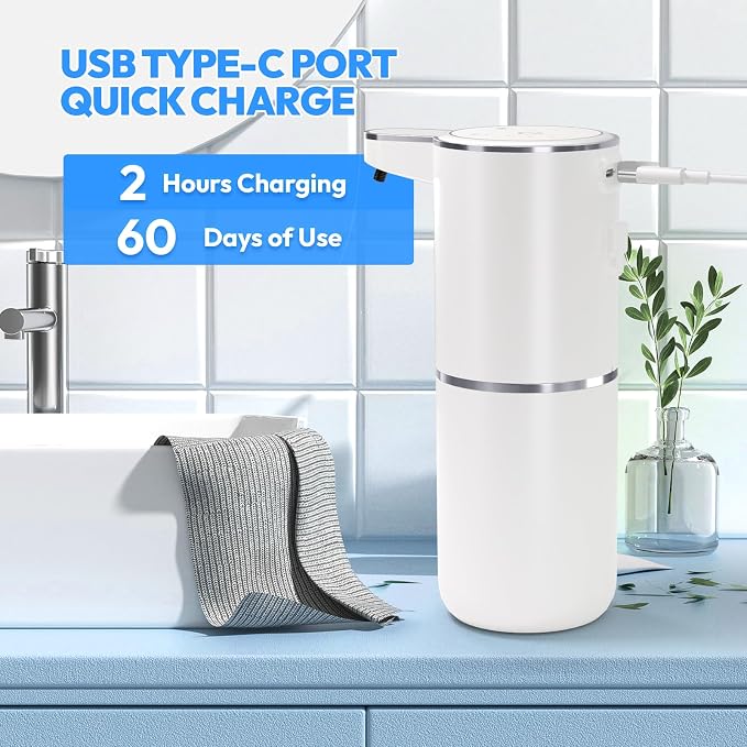 Automatic Foaming Soap Dispenser, Touchless Foam Soap Dispenser, 12.8oz - Image 6
