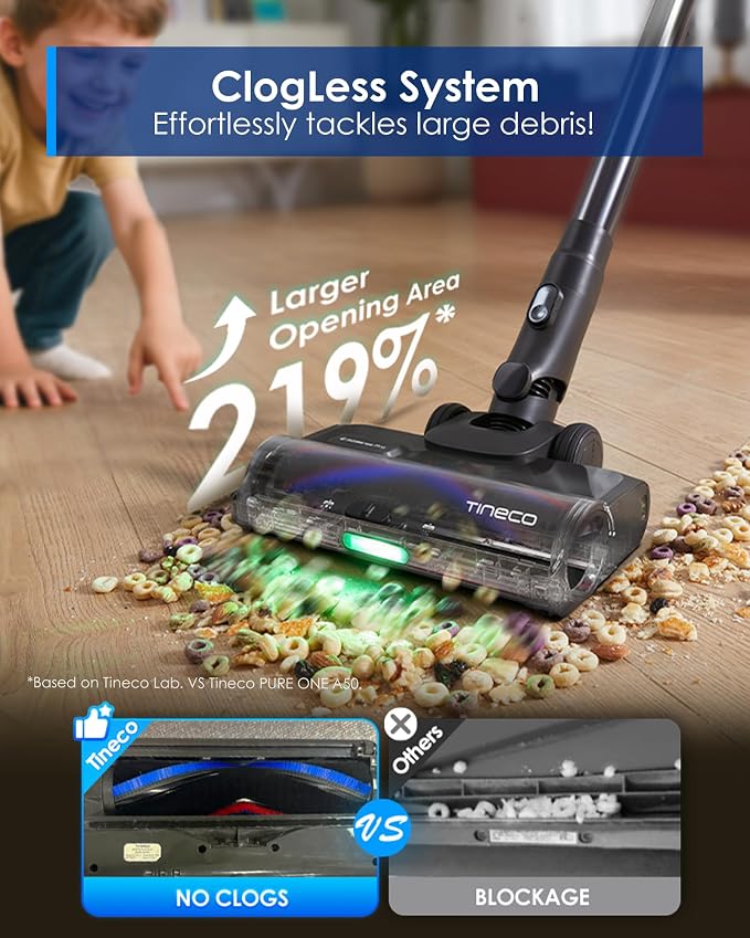 Tineco Pure ONE S70 Cordless Vacuum Cleaner, 200AW Powerful Suction, 3D Sense - Image 6