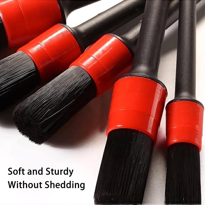Car Detailing Brush Set, Scratch-Free Soft Bristle Brushes - Image 4
