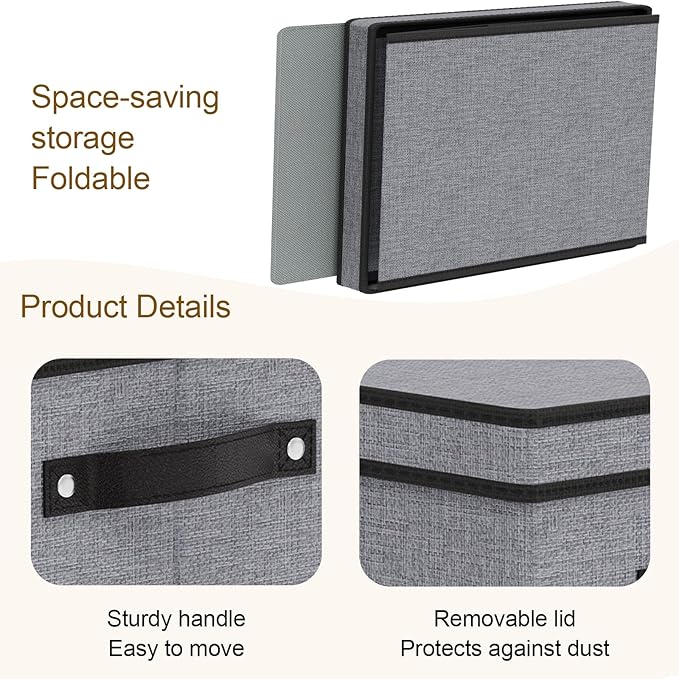 Storage Boxes, 15 x 9.8 x 8.3 Inch Baskets - Image 5