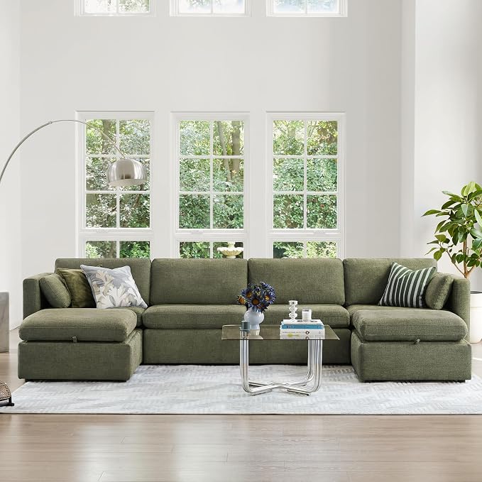 CHITA Oversized Modular Sectional Sofa, FSC Certified U Shaped Couch - Image 3