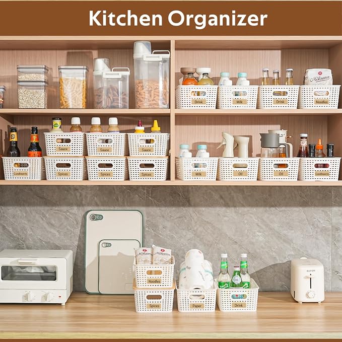 8 Pack Plastic Storage Bins - Image 4