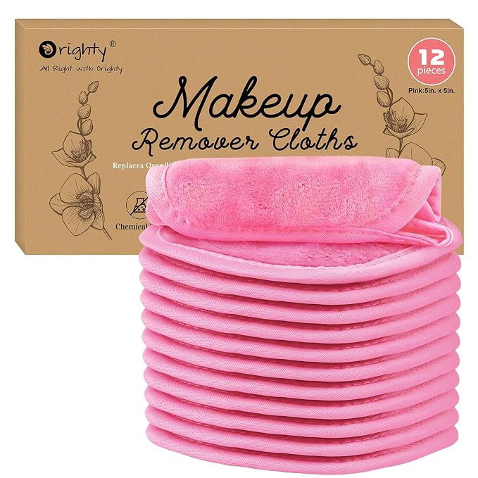 Orighty Makeup Remover Cloths 12 Pack, Makeup Removal Face Cleansing Cloth by AllRightinOrighty