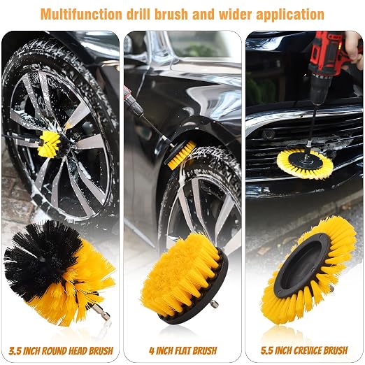 Drill Brush Set, Scrub Pads & Sponge - Image 2