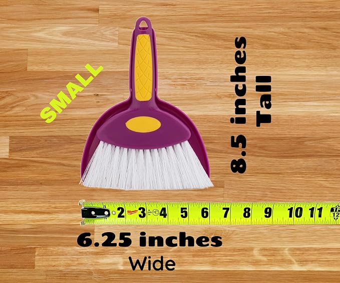 Cadet Home Solutions Broom Mini Hand Whisk and Snap-on Dustpan Set - Image 5