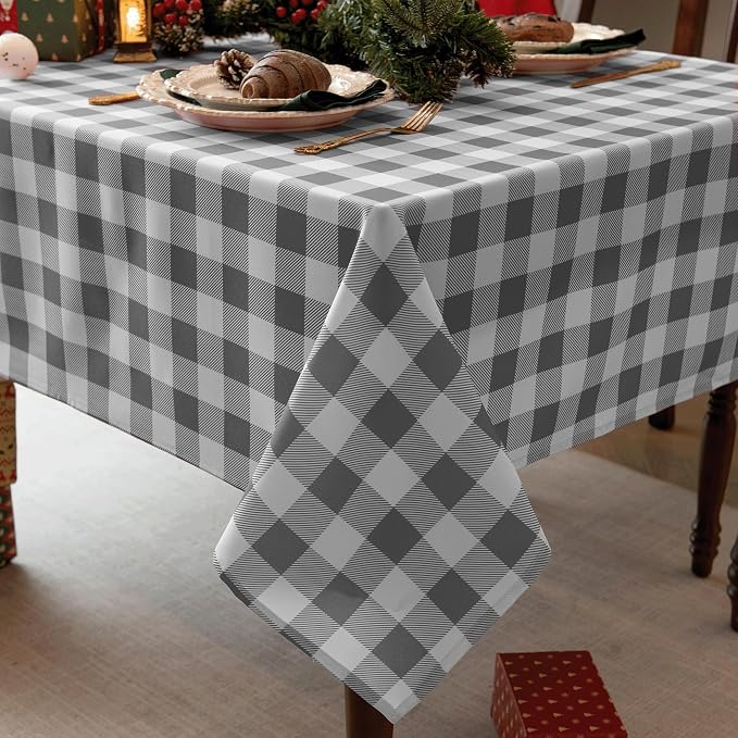 Waterproof Plaid Tablecloth Fabric - Image 2