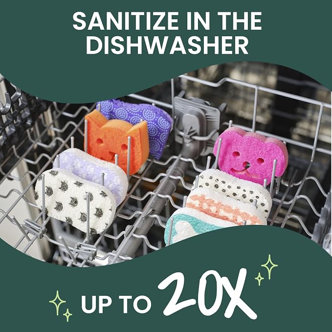 Scotch-Brite Odor Resist Non-Scratch Scrub Sponge, Dishwasher-Safe Kitchen - Image 6