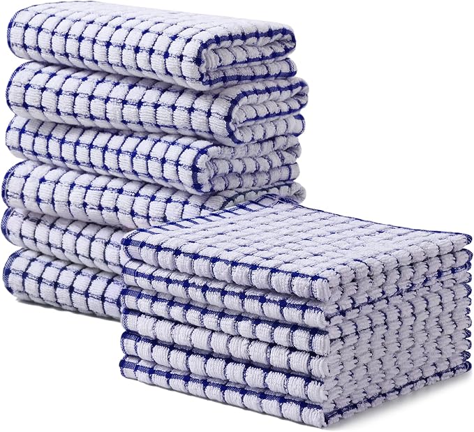 Homaxy Kitchen Towels and Dishcloths Set, 16 x 25 and 12 x 12 Inches, Super by Homaxy