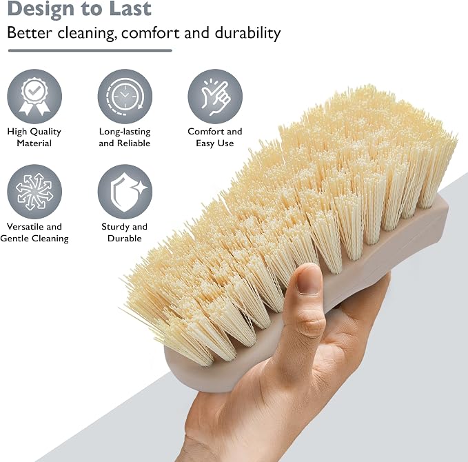 Nanoskin 6-Inch Heavy-Duty Professional Interior & Upholstery Cleaning Brush - Image 3