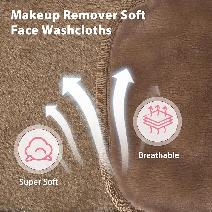 Makeup Remover Cloth, Makeup Remover Pads Microfiber Face Washcloth - Image 3
