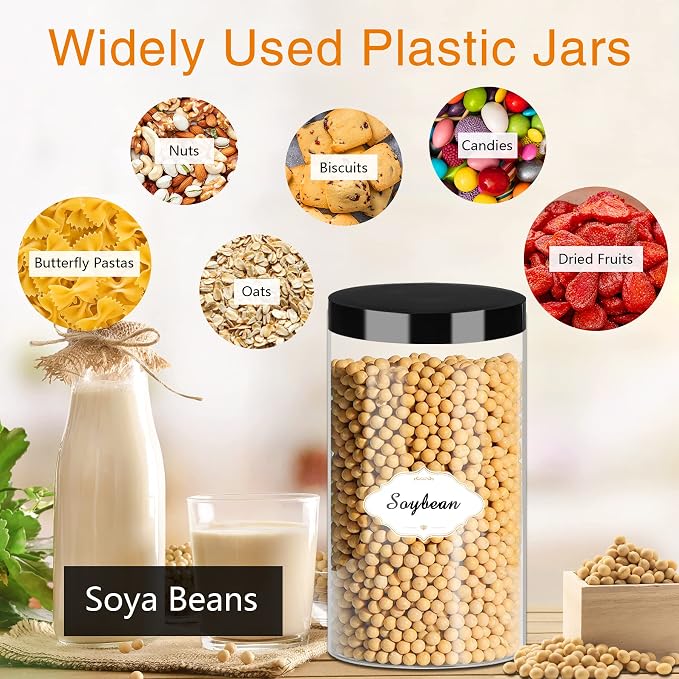 Plastic Jars with Lids - Image 4