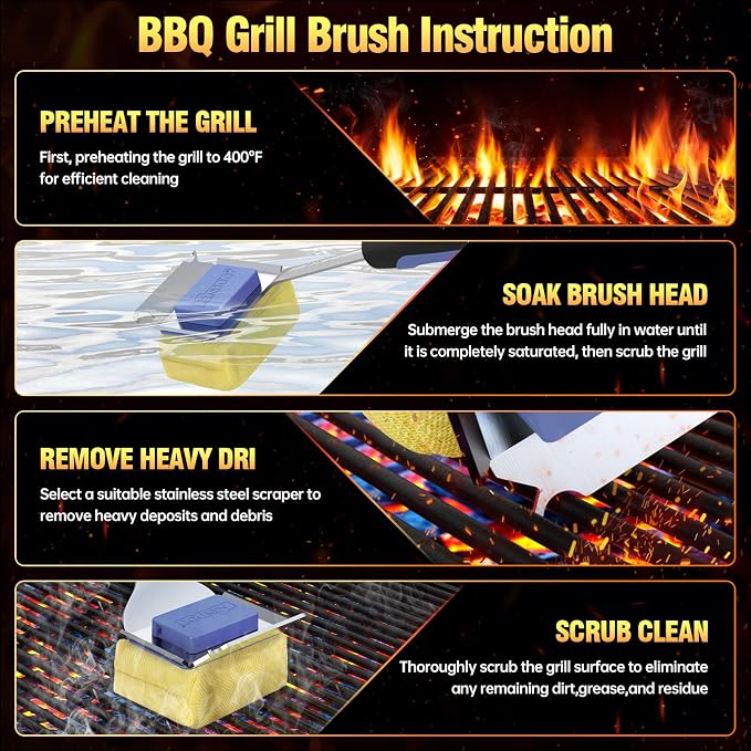 Grill Cleaning Brush Bristle Free - Image 6