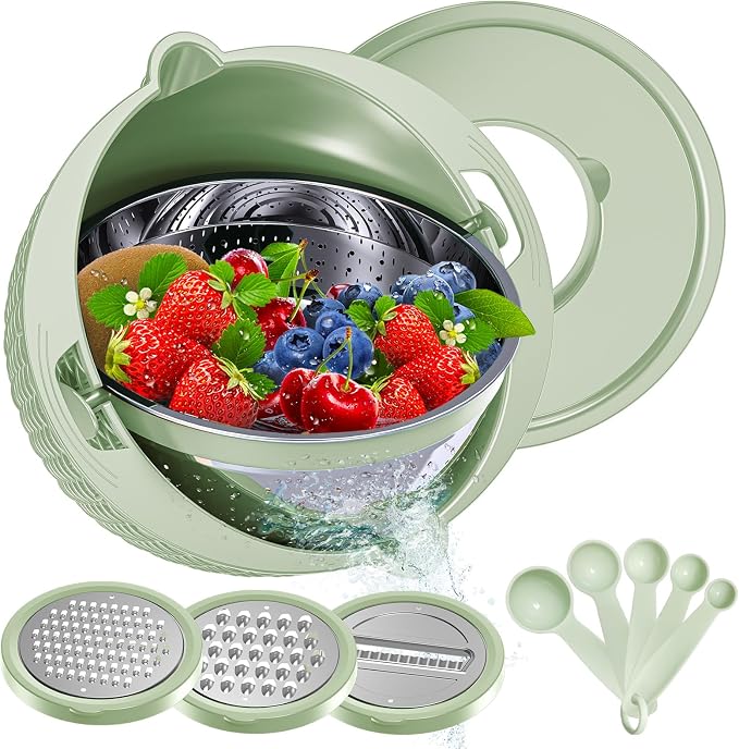 4-1 Strainer Bowl with Lid Set - Image 8